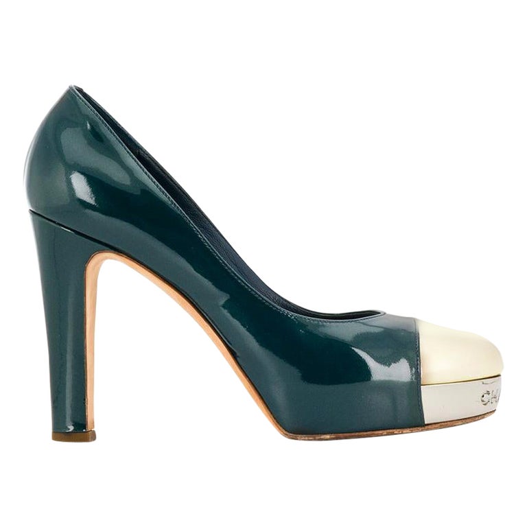 Green Chanel Shoes - 24 For Sale on 1stDibs