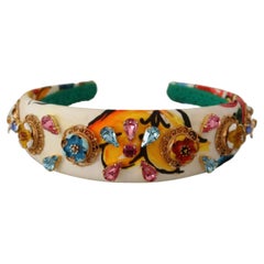 Dolce & Gabbana multicolour Sicily Crystal headband 