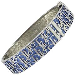Dior Blue Trotter Clamper Bracelet