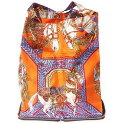 Hermes Silky Pop Shopper Handbag Danse du Cheval Marwari