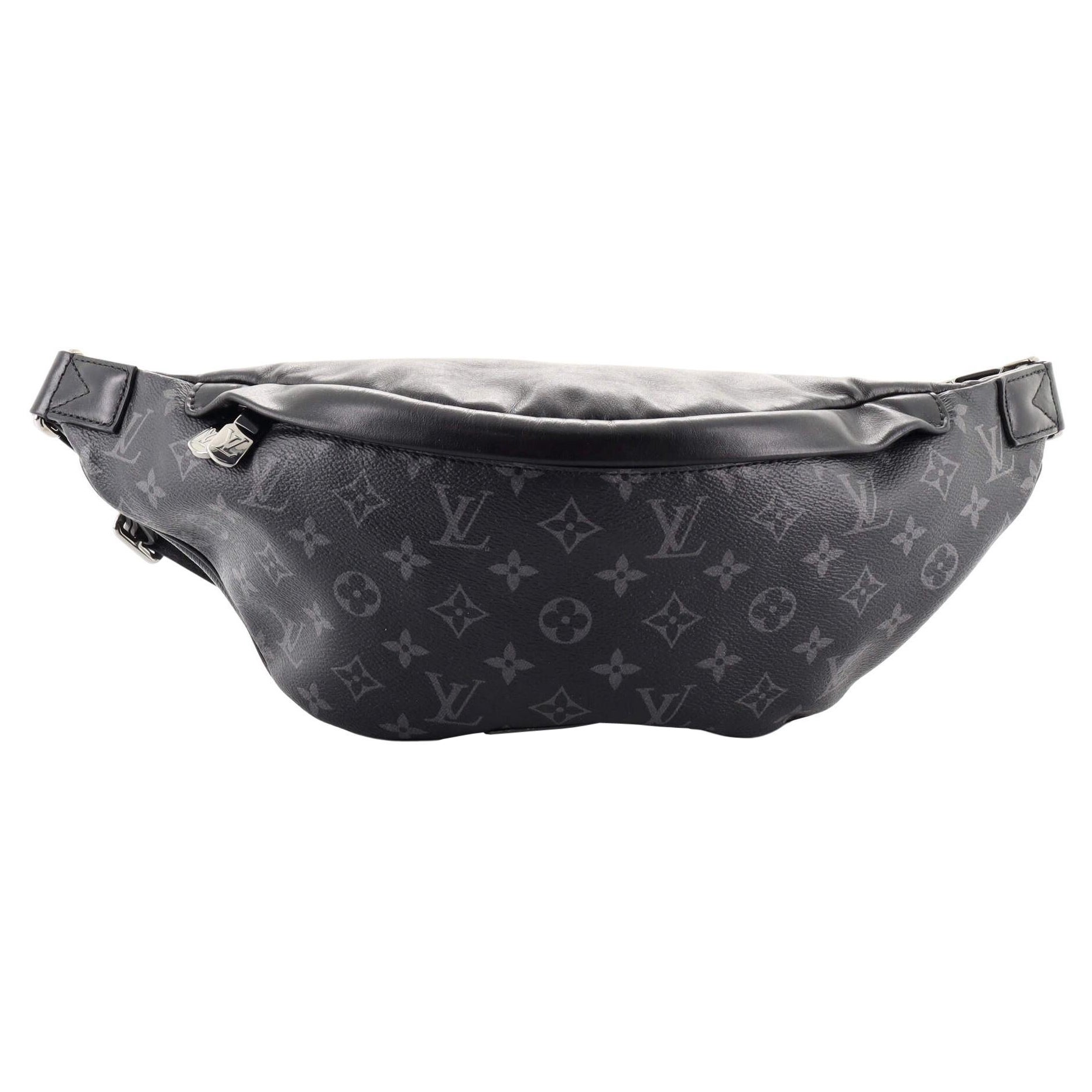 LOUIS VUITTON Eclipse Monogram Canvas and Calfskin Leather Discovery PM  Bumbag at 1stDibs
