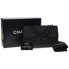 Chanel Timeless/Classic Travel Line flap bag in black nylon, black hardware