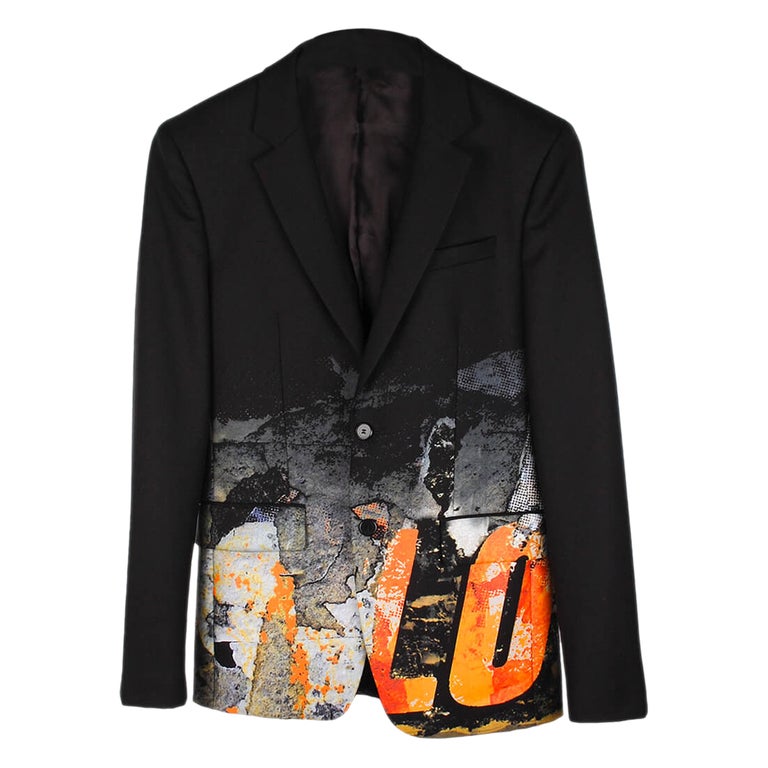 Givenchy Printed AW15 Men Blazer For Sale at 1stDibs