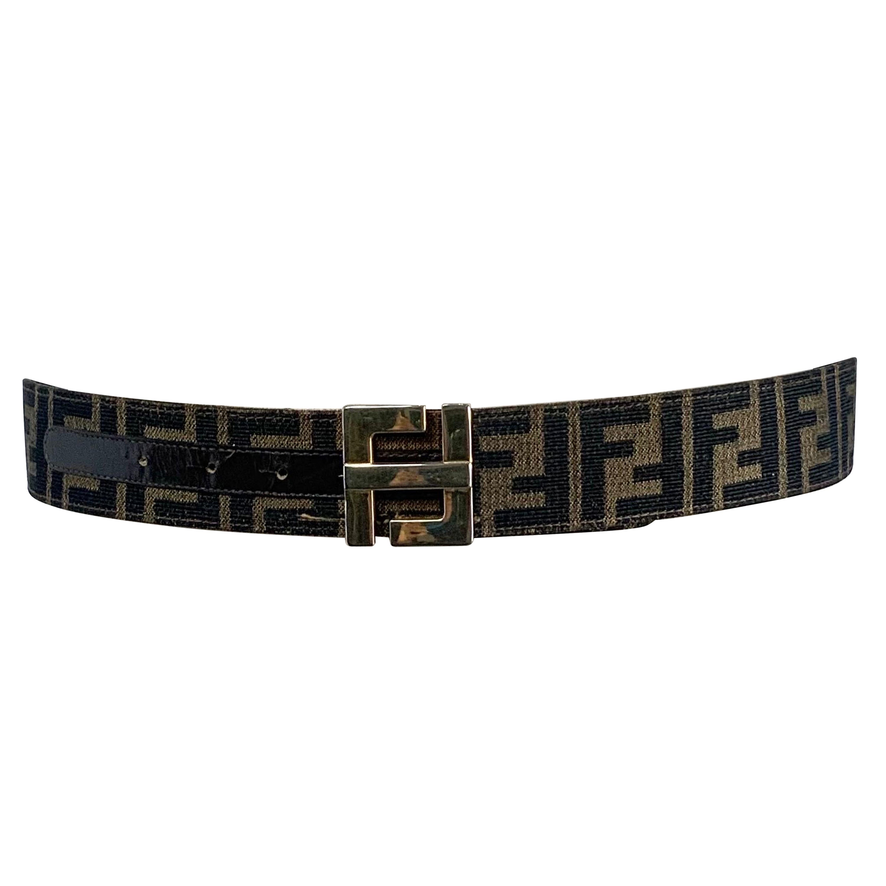 Fendi Black patent leather trim clear plastic belt For Sale at 1stDibs ...