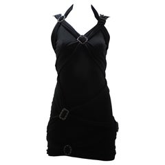 Chanel black chain dress