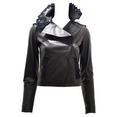 Chanel black leather jacket