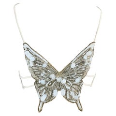 Valentino S/S 2004 back butterfly bra + top