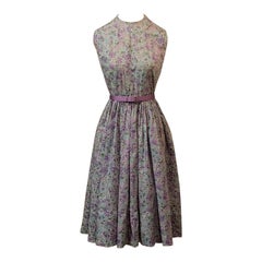 1960er Kleid Liberty of London Baumwollstoff mit Blumenmuster
