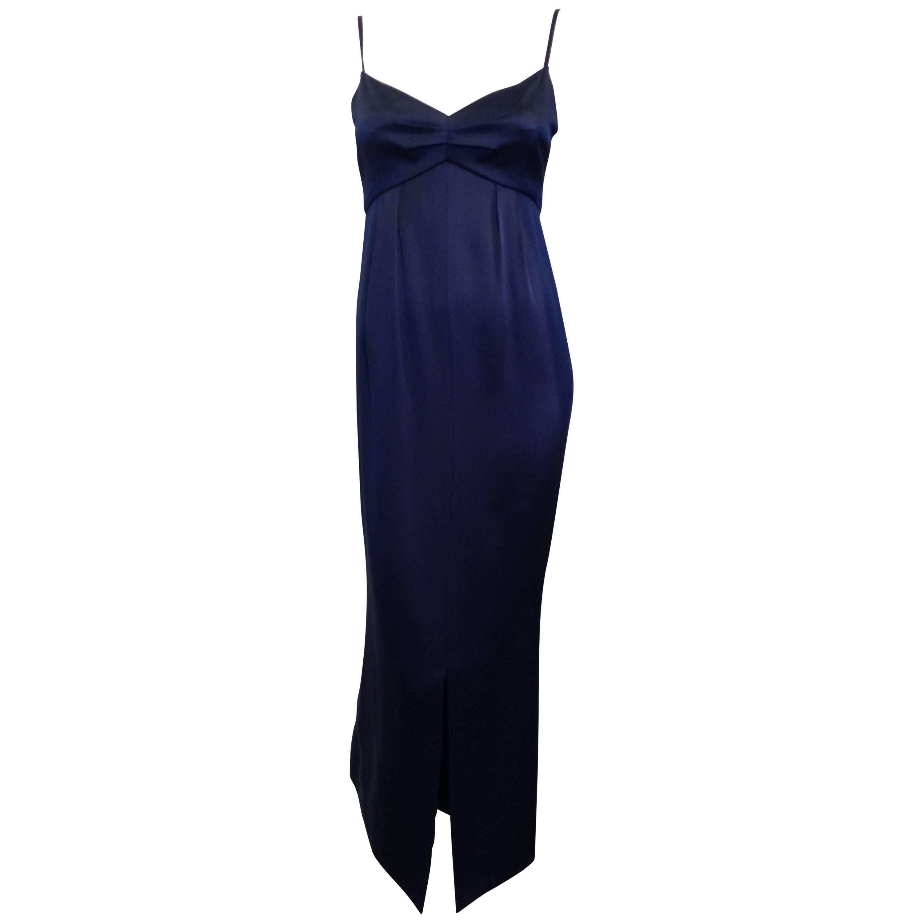 Chanel Midnight Blue Evening Gown