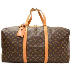 Louis Vuitton Sac Souple 55 Monogram Canvas Duffle Travel Bag