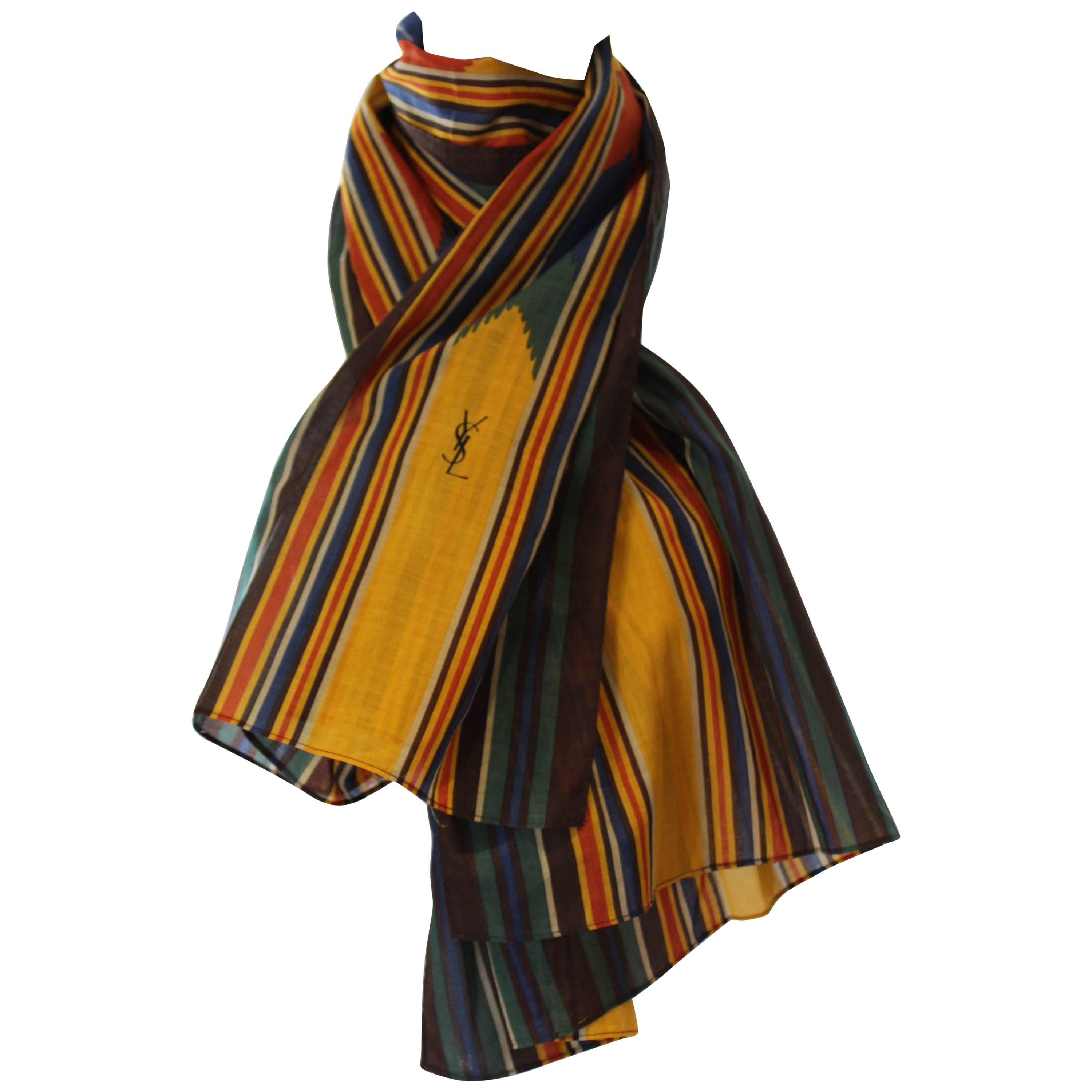 Yves Saint Laurent Cotton Neck Scarf