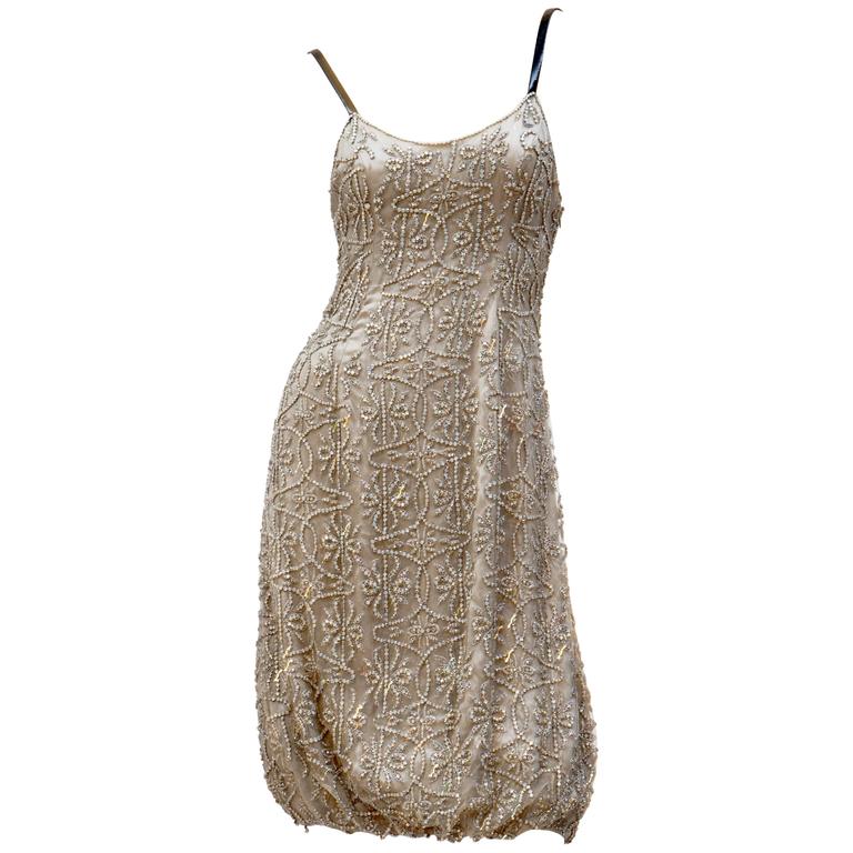 Giorgio Armani embellished silk dress For Sale at 1stDibs