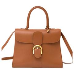 Delvaux Cognac Brillant MM + strap