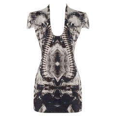 Used ALEXANDER McQUEEN S/S 2009 "Natural Dis-Tinction" Skeleton Kaleidoscope Dress