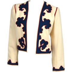 Vintage Yves Saint Laurent Rive Gauche Bolero Jacket