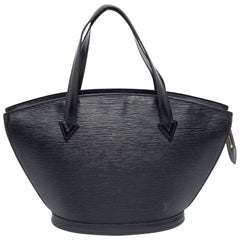 Vintage Louis Vuitton Black Epi Leather Saint Jacques PM Bag