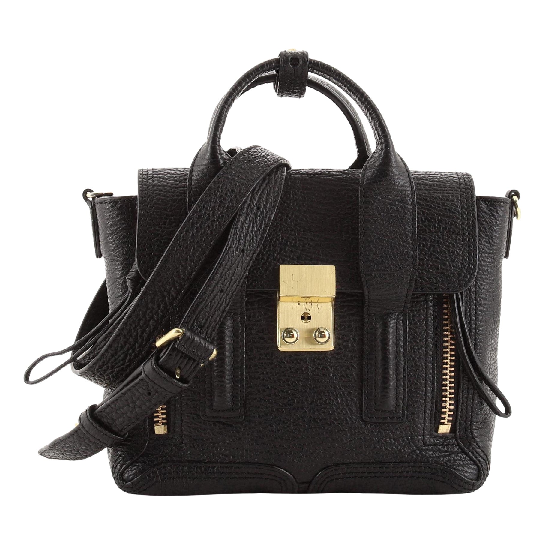 3.1 Philip Lim Green Leather Ryder Top Handle Bag at 1stDibs