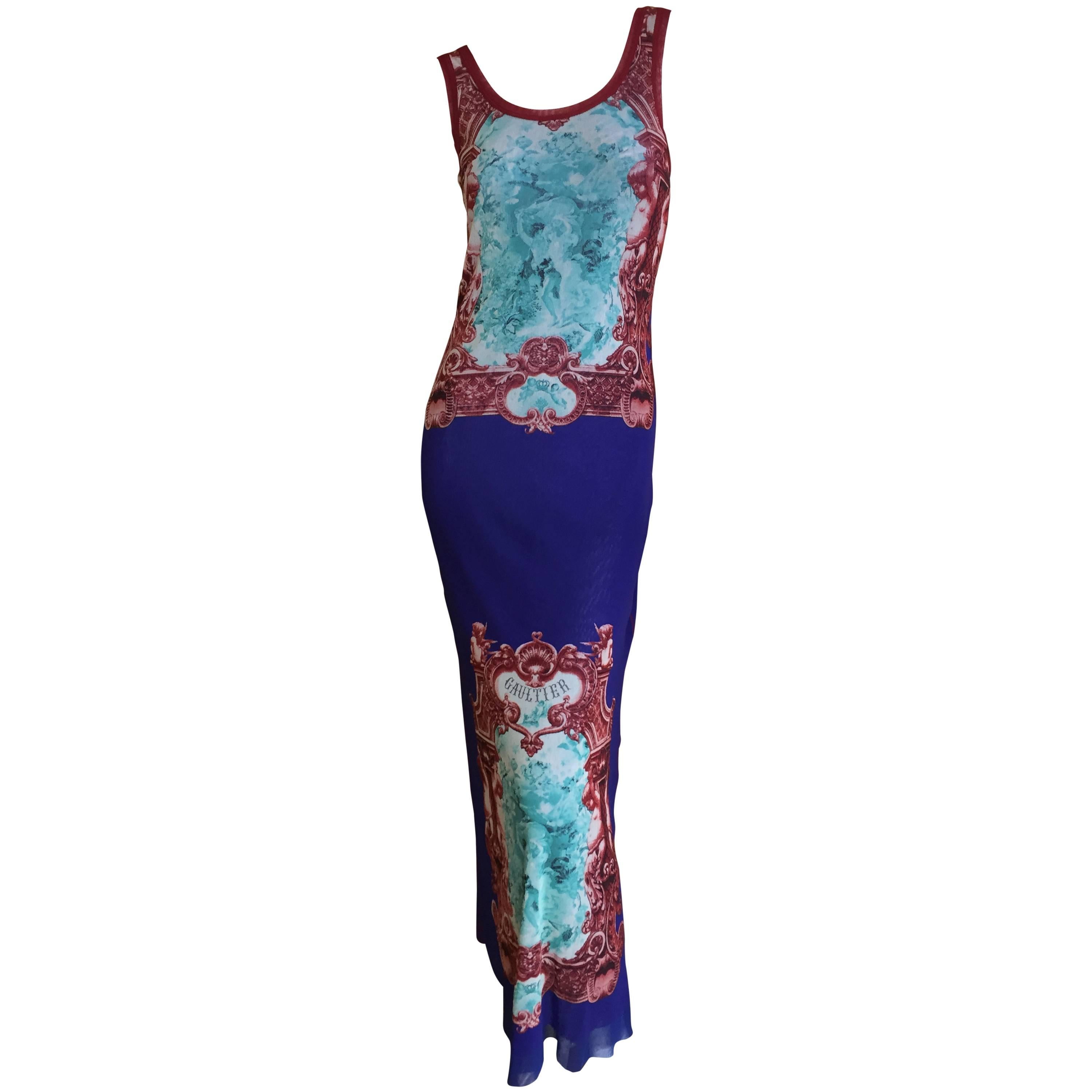 Jean Paul Gaultier Soleil Sleeveless Long Dress For Sale