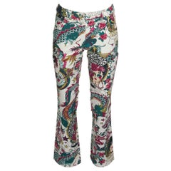 Christian Dior by John Galliano Gitane Tatoo Print Pants Jeans, SS2004