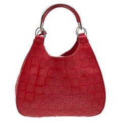 Dior Red Patent Leather And Leather 61 Tote