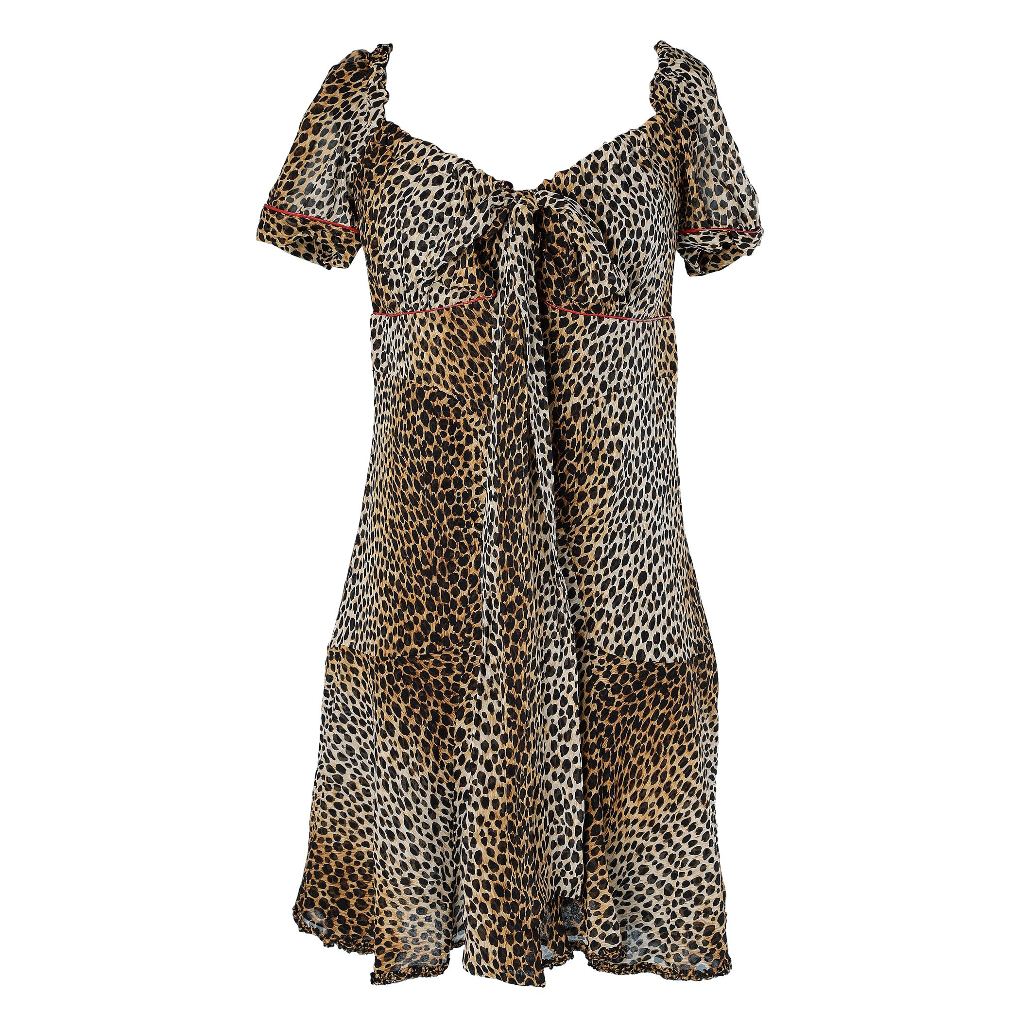 1990s Dolce and Gabbana Iconic Leopard Print Sexy Vintage 90s Bustier