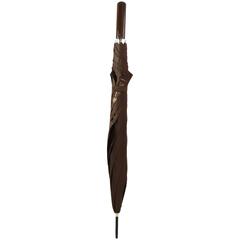 Chanel Large Brown & White Umbrella 7