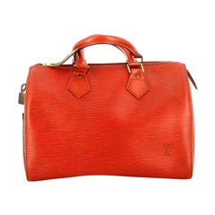 Louis Vuitton Speedy 25 in Epi Leather in Bright Red Epy Leather