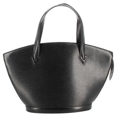 Louis Vuitton 1994 Black Saint-Jacques Epi Handbag 