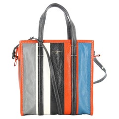 Bazar Bag Balenciaga Striped Handbag 