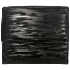 Louis Vuitton Black Epi Leather Elise Wallet Excellent Condition 