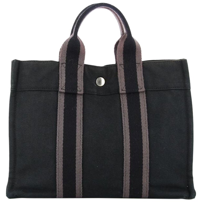 Hermes Toto Mini Bag Black and Grey For Sale at 1stDibs