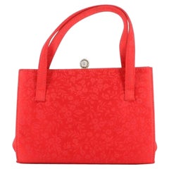 Versace 2010's  Nano Red Canvas Bag