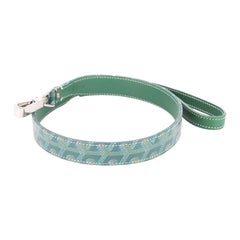 Goyard Green Strap in Leather