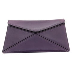 Dior 1990's Purple Clutch Bag