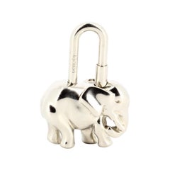 Hermes Elephant Bag Charm in Metal