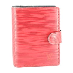 LV Red Epi Leather Little Notebook Cover, 2000's