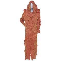 Issey Miyake "Reptile"  Pleated Dress Coat  NEW 