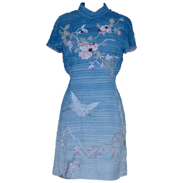 Collector's Rare Tom Ford For Gucci 2002 "Ombre" Embroidered Dress New at  1stDibs