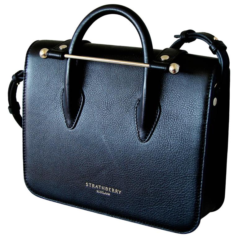 Strathberry Top Handle Leather Mini Tote Bag