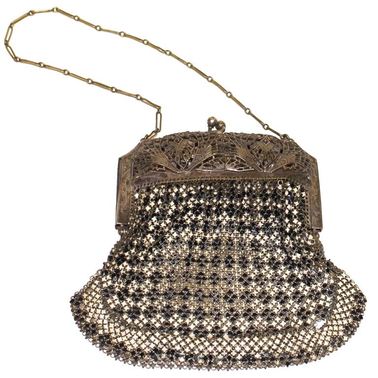 20s Art Deco Metal Mesh Purse For Sale at 1stDibs
