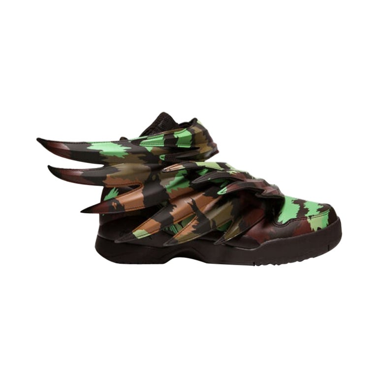 Adidas Jeremy Scott Wings 3.0 Sauvage JS Camo Shoes Size 4.5 100% Authentic  For Sale at 1stDibs