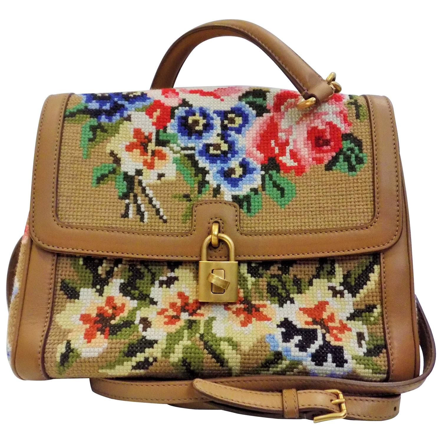 Dolce and Gabbana Needlepoint Bag For Sale at 1stdibs