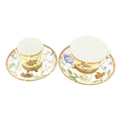 Hermes 1990's Siesta Service Tea Cup with Plates