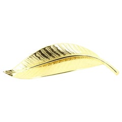 Christian Dior Gold Metal Brooch