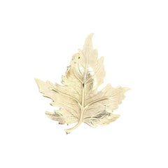 Dior Gold Leaf Brooch