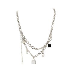 Hermes Iconic Charms Necklace in Steel