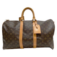 Used Louis Vuitton Monogram Keepall Bag
