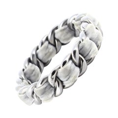 Chanel Chain Bracelet in Silver Metal hardware