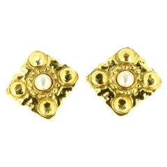 Chanel Golden Earrings