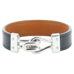 Hermes Black Leather Bracelet, 2005